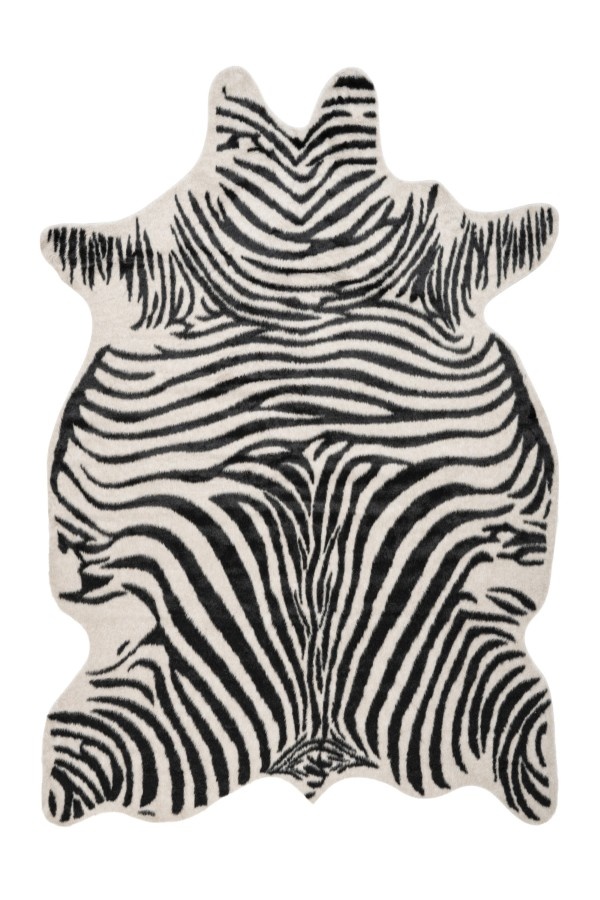 Tapijtenloods Rodeo Zebra Dierenhuid Anti-Slip Zwart Wit