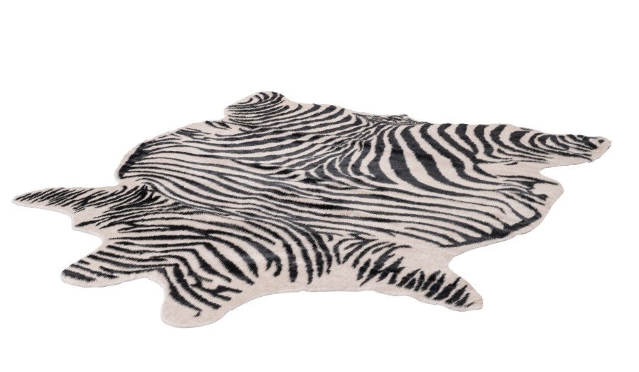 Tapijtenloods Rodeo Zebra Dierenhuid Anti-Slip Zwart Wit
