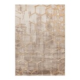 Fashion Club Laagpolig Vloerkleed Beige/Goud