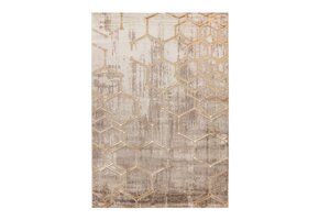 Fashion Club Laagpolig Vloerkleed Beige/Goud