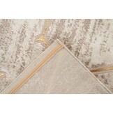 Fashion Club Laagpolig Vloerkleed Beige/Goud