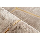 Fashion Club Laagpolig Vloerkleed Beige/Goud