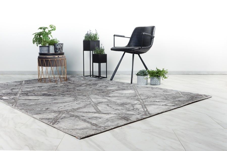 Fashion Club Laagpolig Vloerkleed Beige/Goud