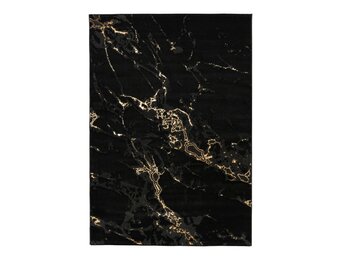 Tapijtenloods Fashion Marmer - Laagpolig Vloerkleed - Design Tapijt - Zwart Goud