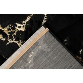 Tapijtenloods Fashion Marmer - Laagpolig Vloerkleed - Design Tapijt - Zwart Goud