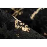 Tapijtenloods Fashion Marmer - Laagpolig Vloerkleed - Design Tapijt - Zwart Goud