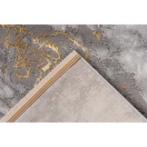 Fashion Marmer Laagpolig Vloerkleed Grijs/Goud