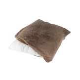 Heaven Fluffy Kussen – Luxe Hoogpolig Sierkussen - Taupe