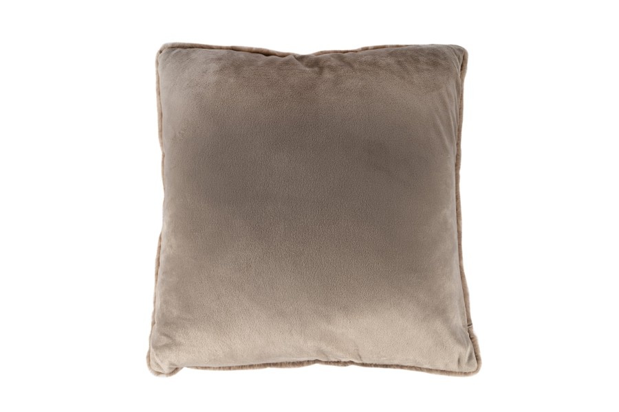 Heaven Fluffy Kussen – Luxe Hoogpolig Sierkussen - Taupe