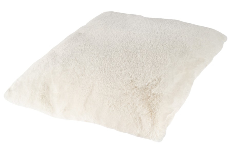 Heaven Fluffy Kussen – Luxe Hoogpolig Sierkussen - Creme
