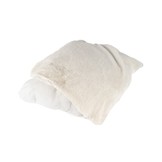 Heaven Fluffy Kussen – Luxe Hoogpolig Sierkussen - Creme