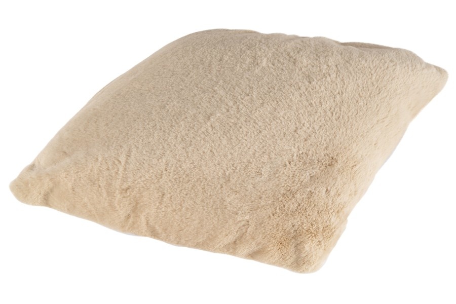 Heaven Fluffy Kussen – Luxe Hoogpolig Sierkussen - Beige