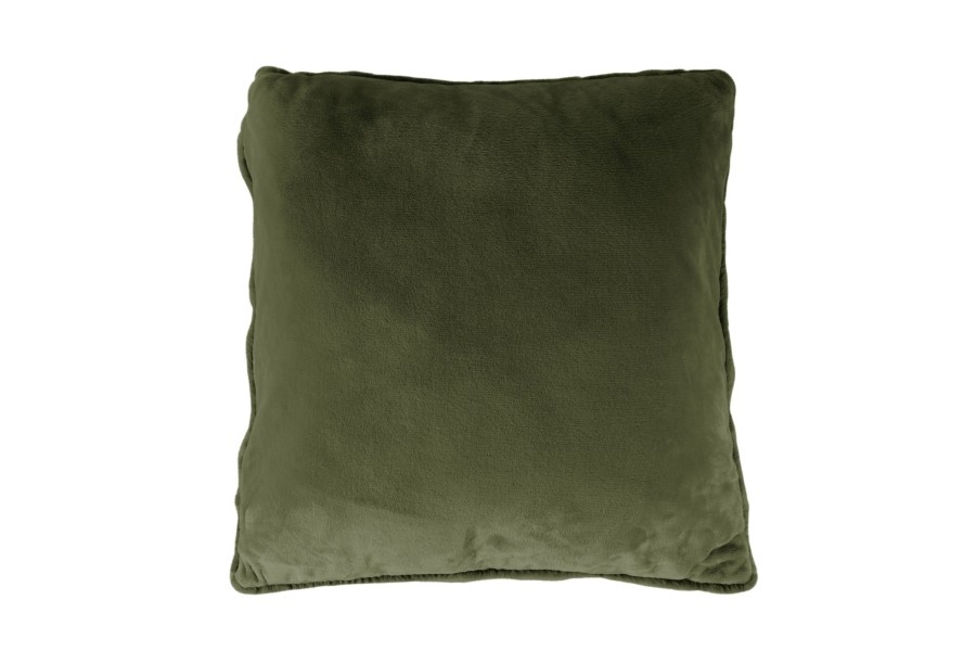 Heaven Fluffy Kussen – Luxe Hoogpolig Sierkussen - Groen