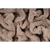 Tapijtenloods Heaven Vacht Plaid - Fluffy Deken - Hoogpolig - Soft Touch Effen - Taupe