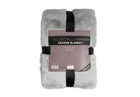 Tapijtenloods Heaven Vacht Plaid - Fluffy Deken - Hoogpolig - Soft Touch Effen - Zilver Grijs