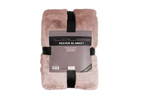 Tapijtenloods Heaven Vacht Plaid - Fluffy Deken - Hoogpolig - Soft Touch Effen - Roze