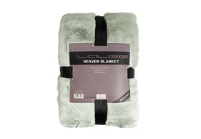 Tapijtenloods Heaven Vacht Plaid - Fluffy Deken - Hoogpolig - Soft Touch Effen - Pastel Groen