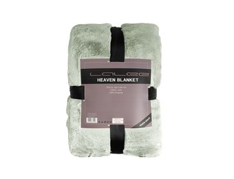 Tapijtenloods Heaven Vacht Plaid - Fluffy Deken - Hoogpolig - Soft Touch Effen - Pastel Groen
