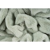 Tapijtenloods Heaven Vacht Plaid - Fluffy Deken - Hoogpolig - Soft Touch Effen - Pastel Groen