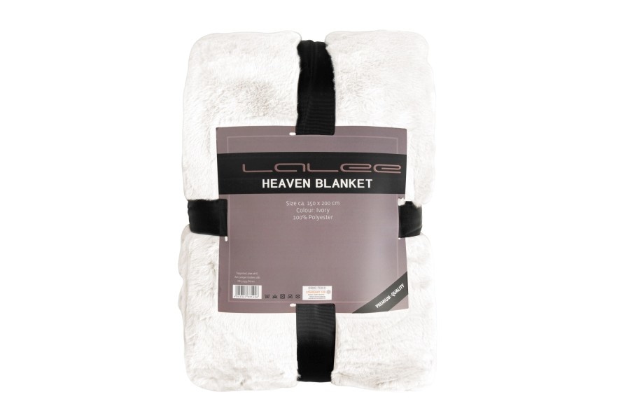 Tapijtenloods Heaven Vacht Plaid - Fluffy Deken - Hoogpolig - Soft Touch Effen - Creme