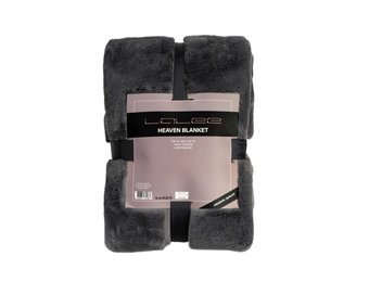 Tapijtenloods Heaven Vacht Plaid - Fluffy Deken - Hoogpolig - Soft Touch Effen - Antraciet