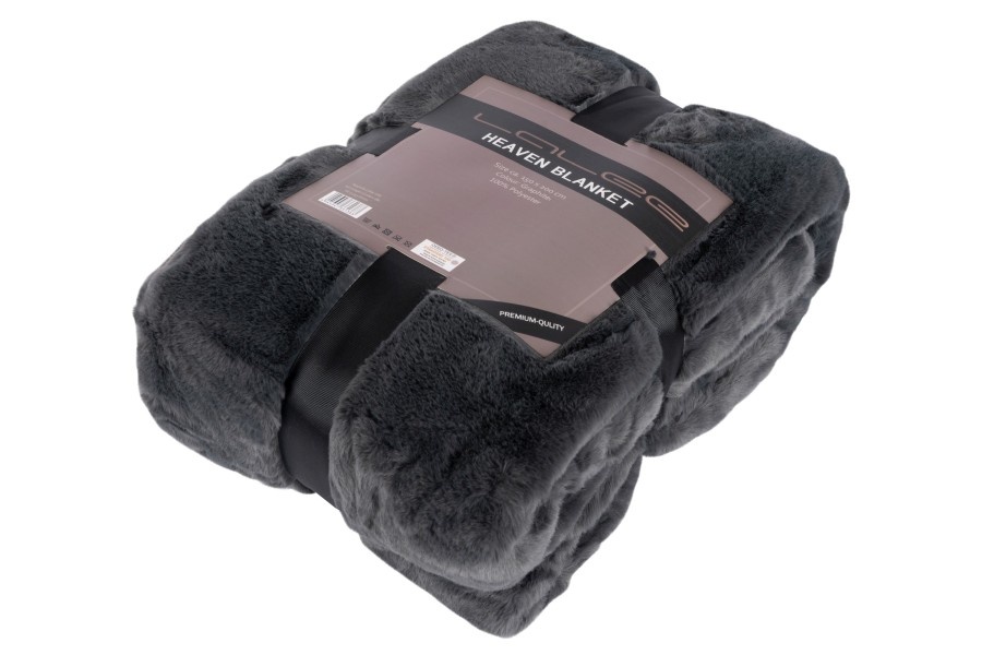 Tapijtenloods Heaven Vacht Deken Hoogpolig Soft Touch Antraciet