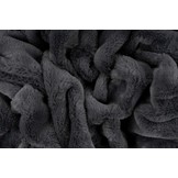 Tapijtenloods Heaven Vacht Plaid - Fluffy Deken - Hoogpolig - Soft Touch Effen - Antraciet