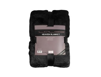 Tapijtenloods Heaven Vacht Plaid - Fluffy Deken - Hoogpolig - Soft Touch Effen - Zwart