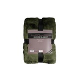 Tapijtenloods Heaven Vacht Plaid - Fluffy Deken - Hoogpolig - Soft Touch Effen - Groen