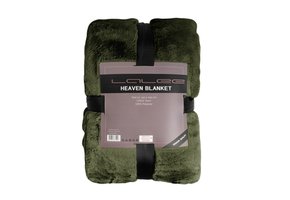 Tapijtenloods Heaven Vacht Plaid - Fluffy Deken - Hoogpolig - Soft Touch Effen - Groen