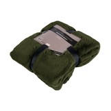Tapijtenloods Heaven Vacht Plaid - Fluffy Deken - Hoogpolig - Soft Touch Effen - Groen