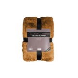 Tapijtenloods Heaven Vacht Plaid - Fluffy Deken - Hoogpolig - Soft Touch Effen - Geel