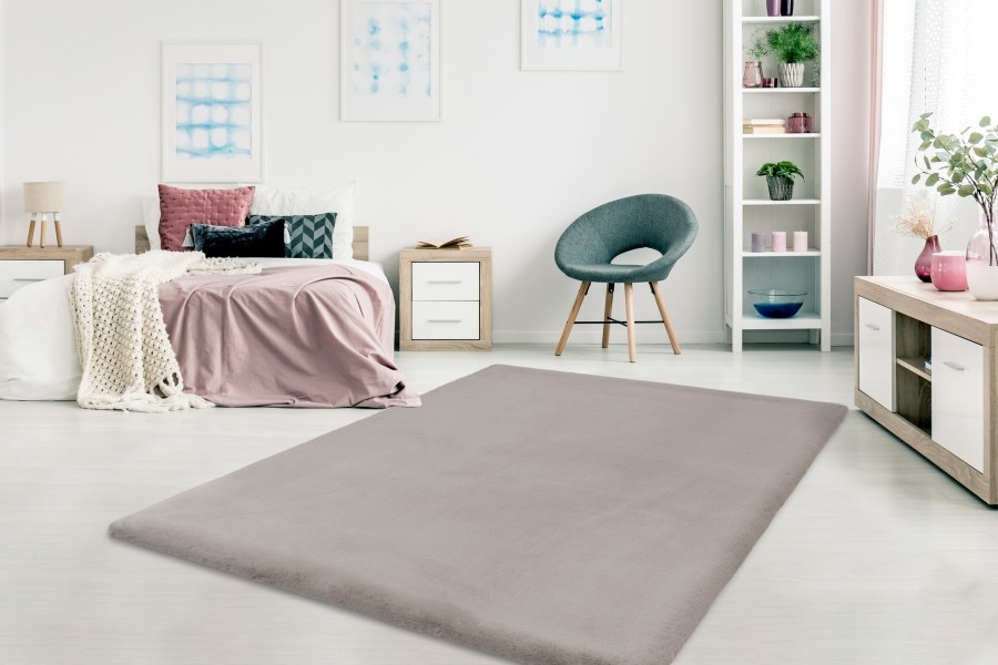 Heaven Soft Fluffy Hoogpolig Vloerkleed Taupe
