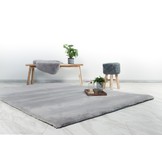 Heaven Soft Fluffy Hoogpolig Vloerkleed Zilver