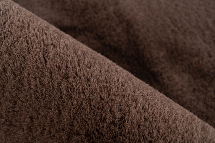 Tapijtenloods Heaven Vacht Vloerkleed Hoogpolig Soft Touch Donker Taupe