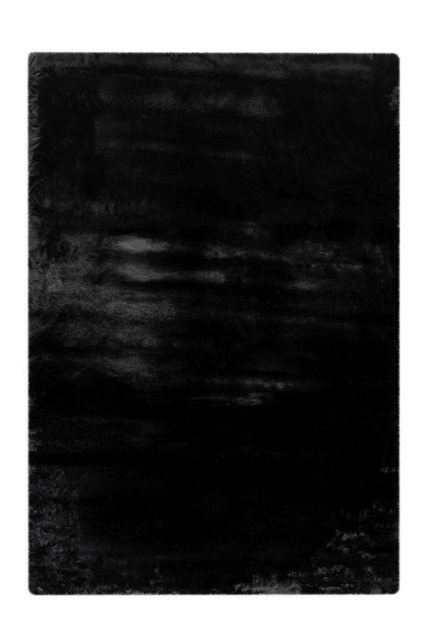 Heaven Fluffy Soft - Vloerkleed Hoogpolig - Effen Tapijt - Zwart
