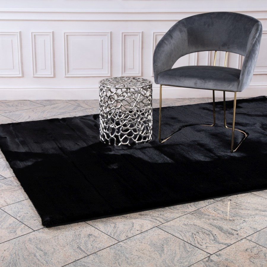 Heaven Soft Fluffy Hoogpolig Vloerkleed Zwart