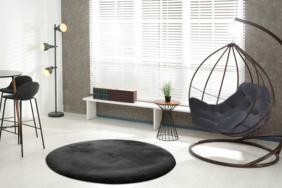 Heaven Soft Fluffy Hoogpolig Vloerkleed Zwart