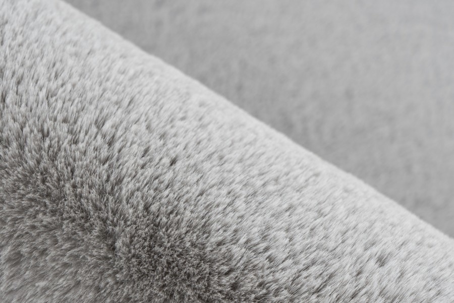 Fluffy Vloerkleed Emotion | Hoogpolig | Zacht | 100% Polyester | Woonkamer/Slaapkamer | Grijs Zilver