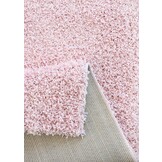 Loca Shaggy Vloerkleed – Modern Uni Effen – Roze Hoogpolig & Zacht