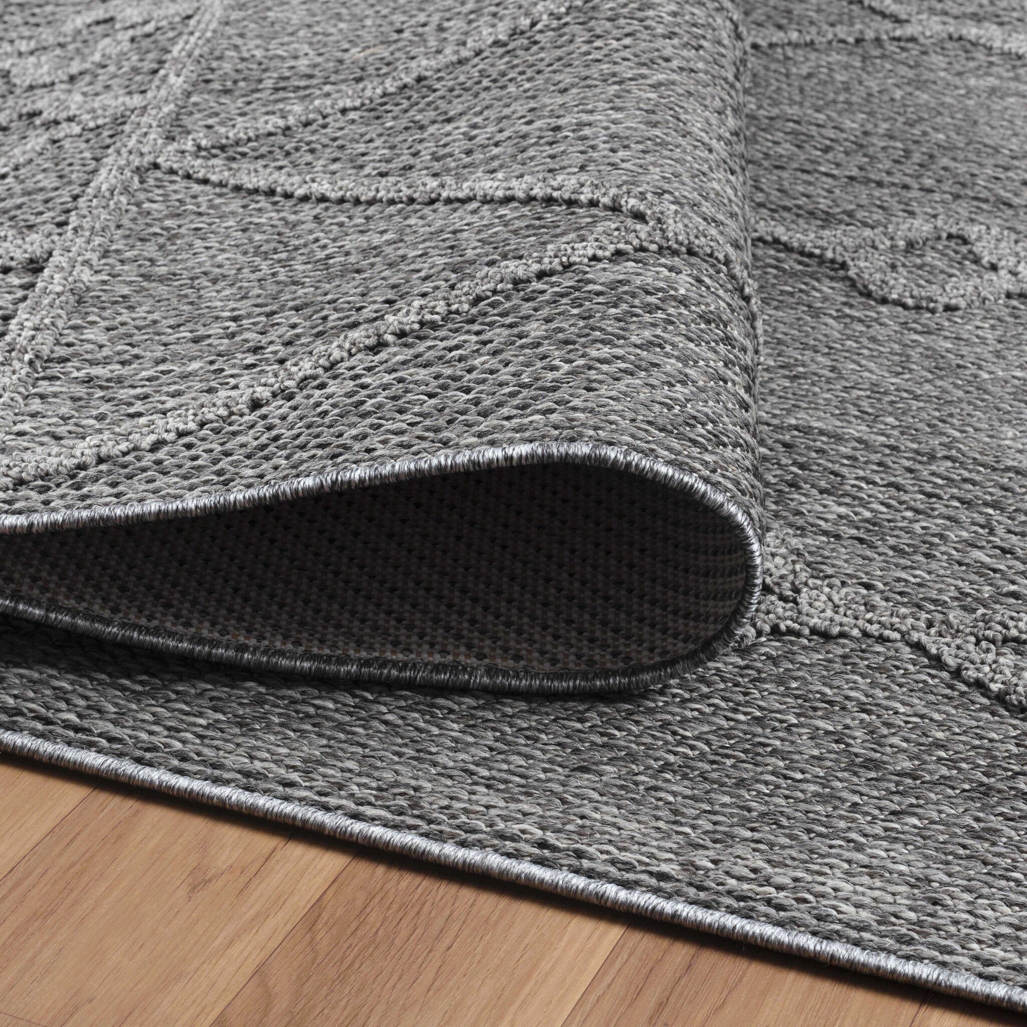 Natur Lucia Buitenkleed Sisal Laagpolig Indoor en Outdoor Grijs
