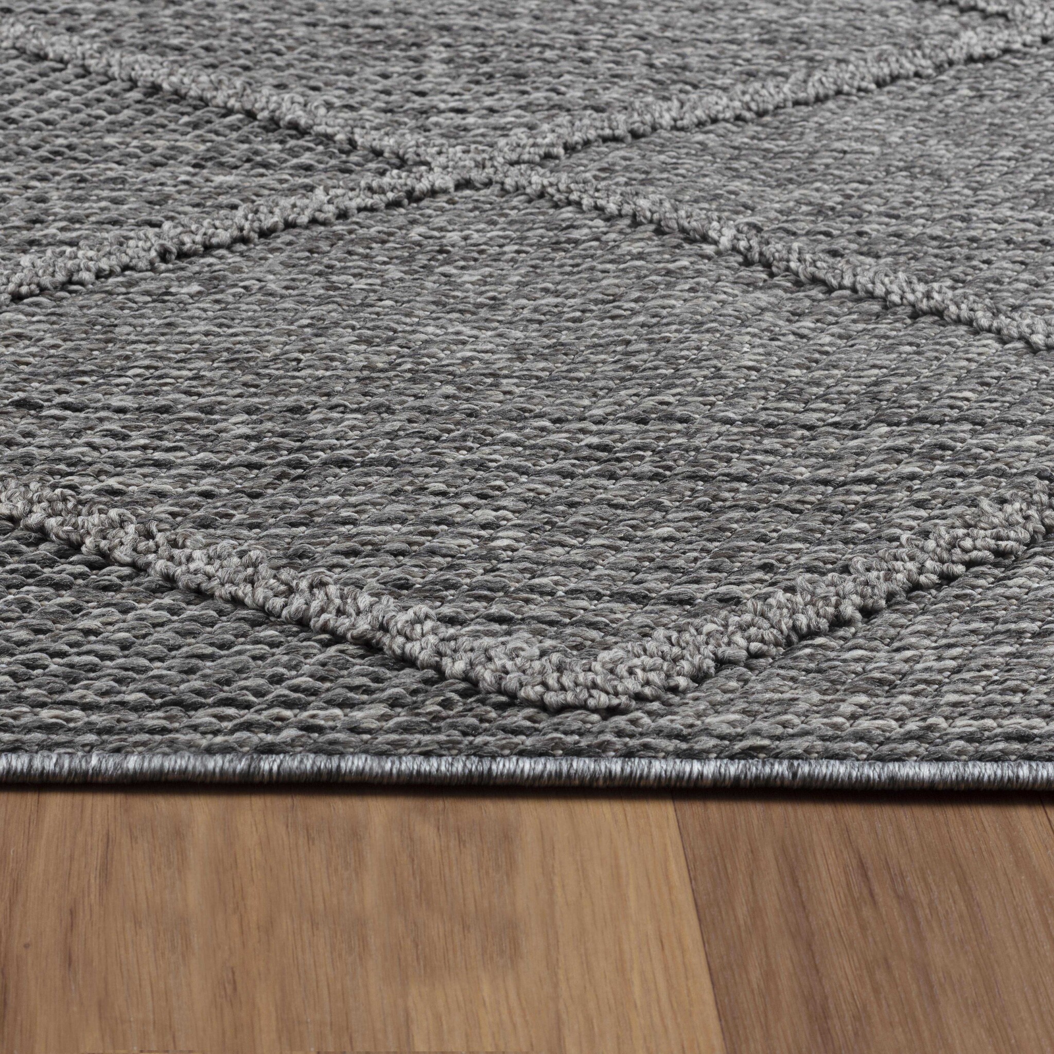 Natur Lucia Buitenkleed Sisal Laagpolig Indoor en Outdoor Grijs