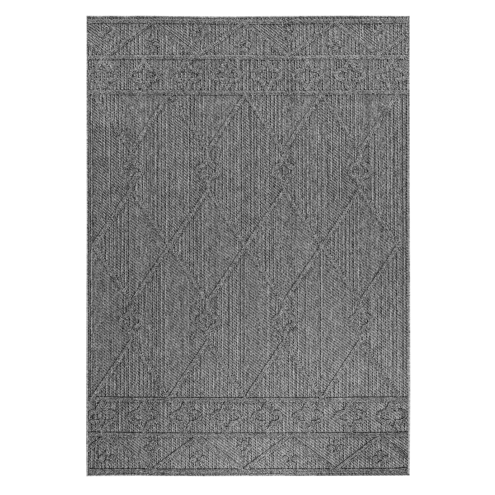 Natur Lucia Buitenkleed Sisal Laagpolig Indoor en Outdoor Grijs