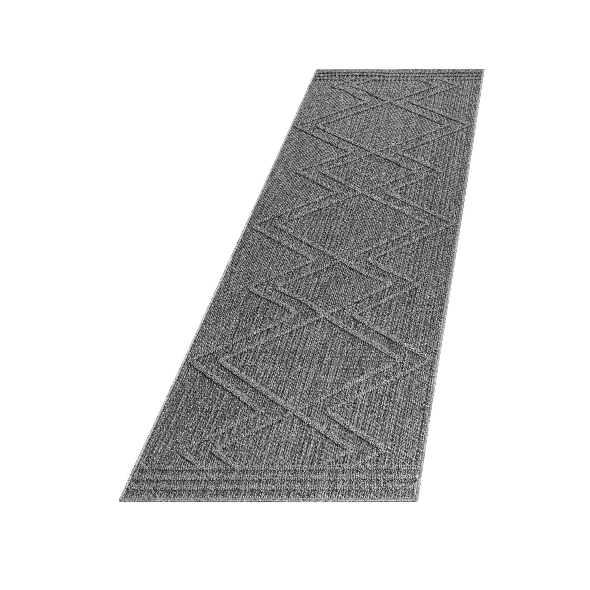 Natur Xantha Buitenkleed Sisal Laagpolig Indoor en Outdoor Grijs