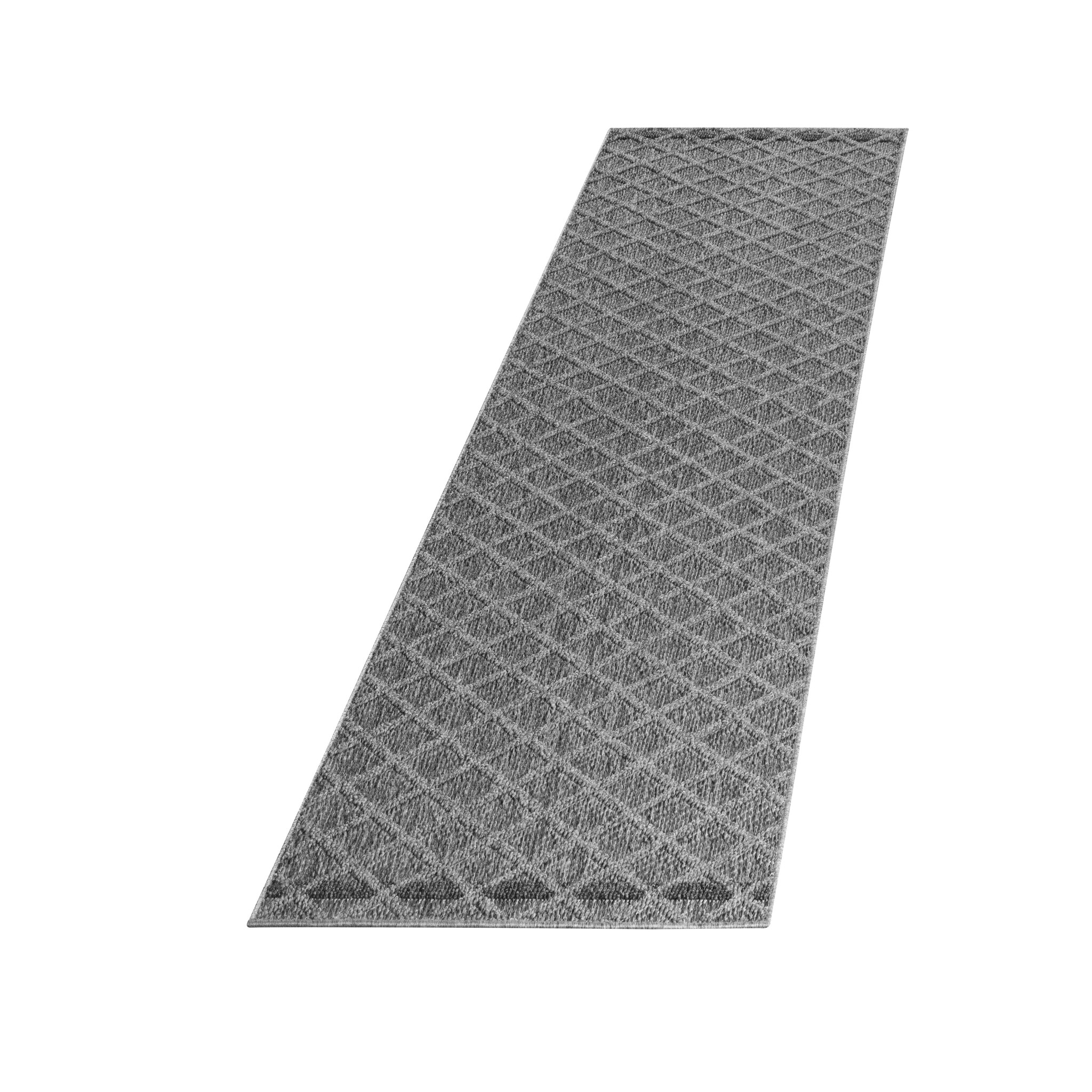 Natur Milias Buitenkleed Sisal Laagpolig Indoor en Outdoor Grijs