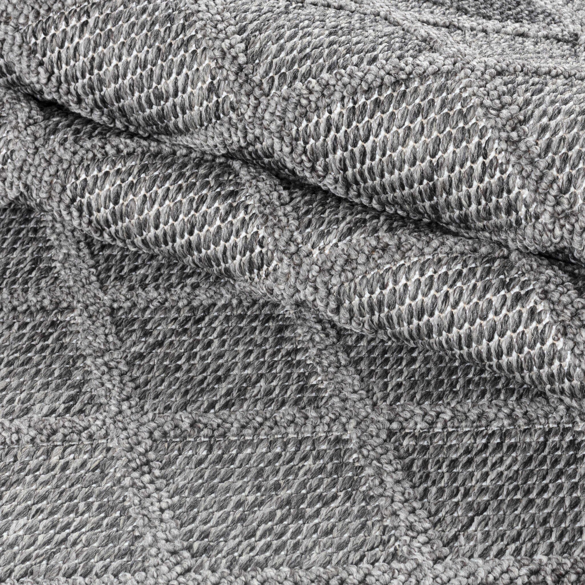 Natur Milias Buitenkleed Sisal Laagpolig Indoor en Outdoor Grijs