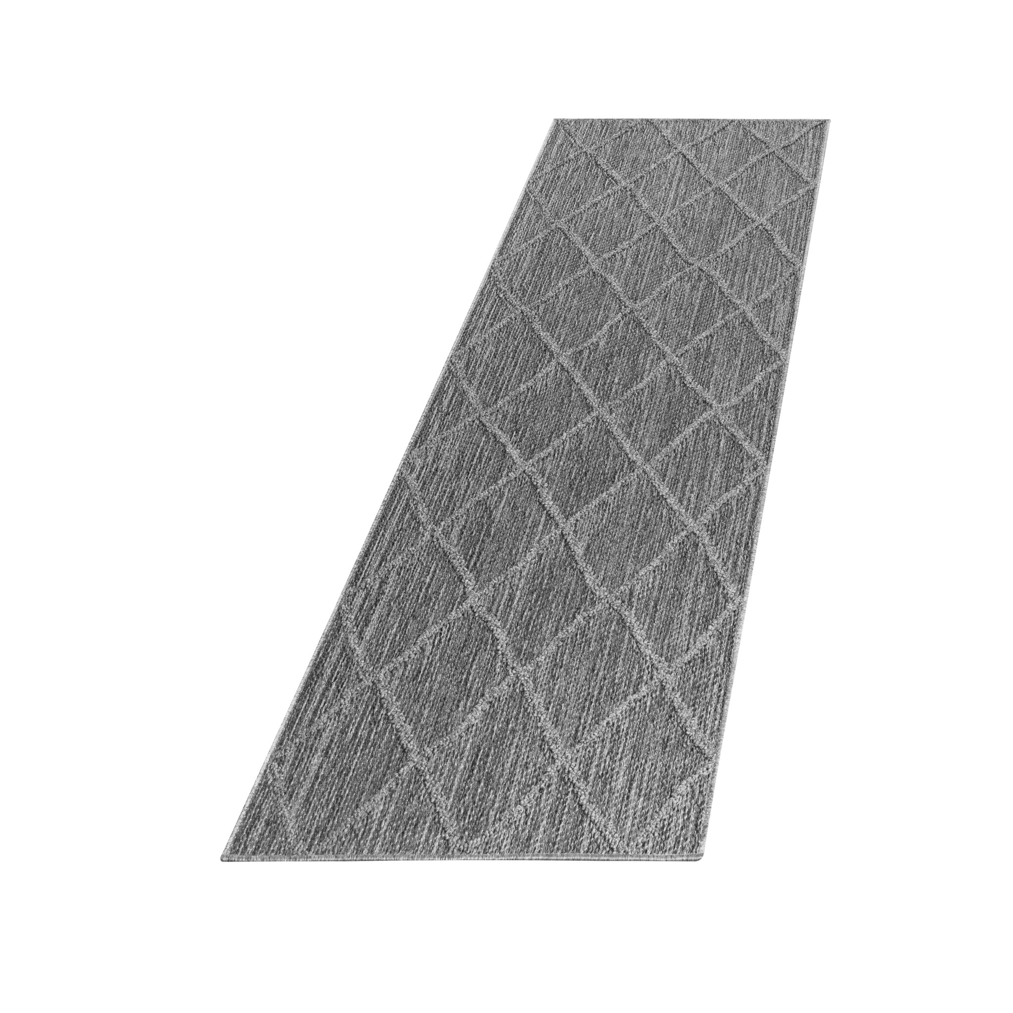 Natur Lykia Buitenkleed Sisal Laagpolig Indoor en Outdoor Grijs