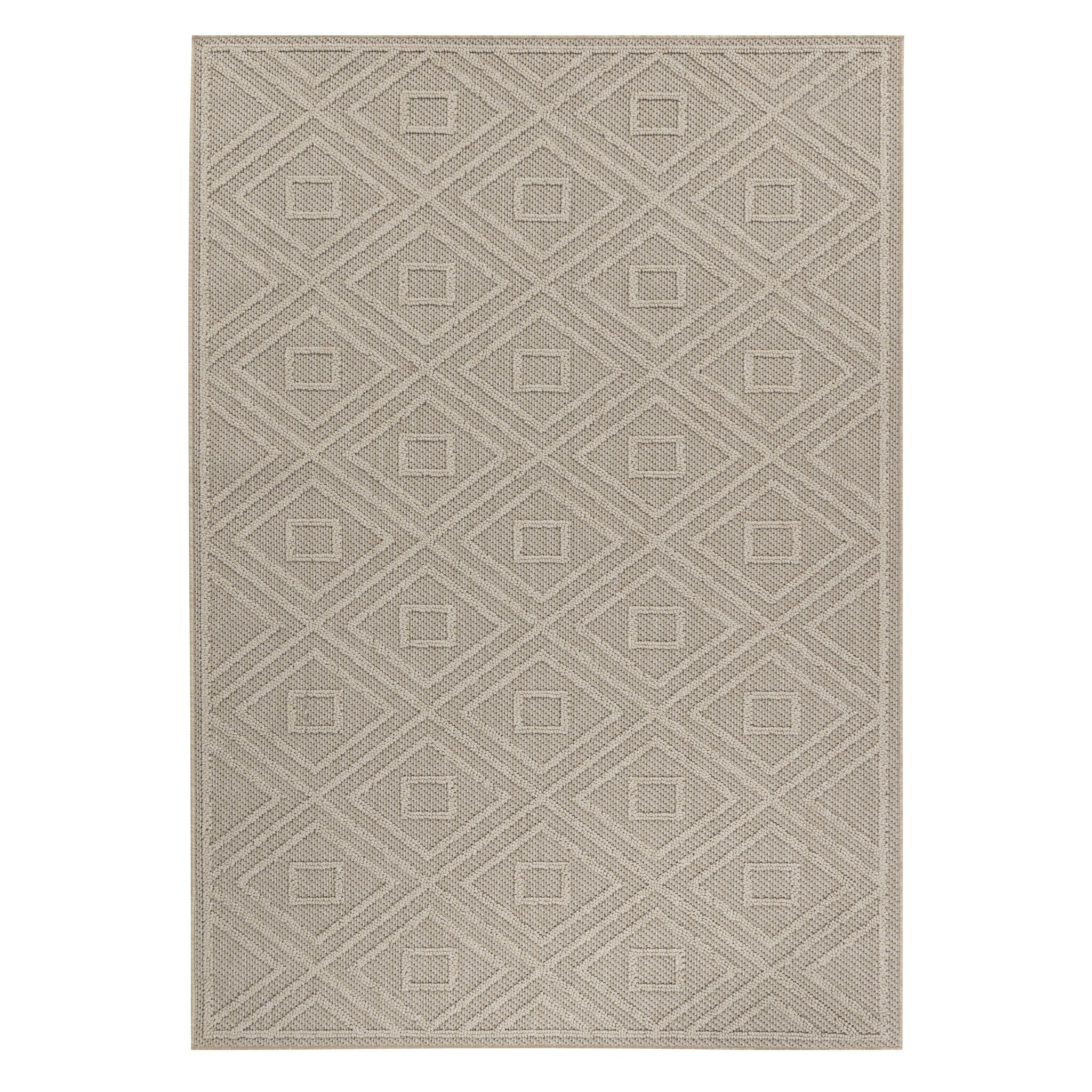 Natur Basili Buitenkleed Sisal Laagpolig Indoor en Outdoor Beige