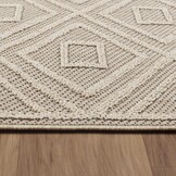 Natur Vloerkleed Basili Buitenkleed Sisal Laagpolig Indoor en Outdoor Beige