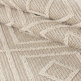 Natur Vloerkleed Basili Buitenkleed Sisal Laagpolig Indoor en Outdoor Beige